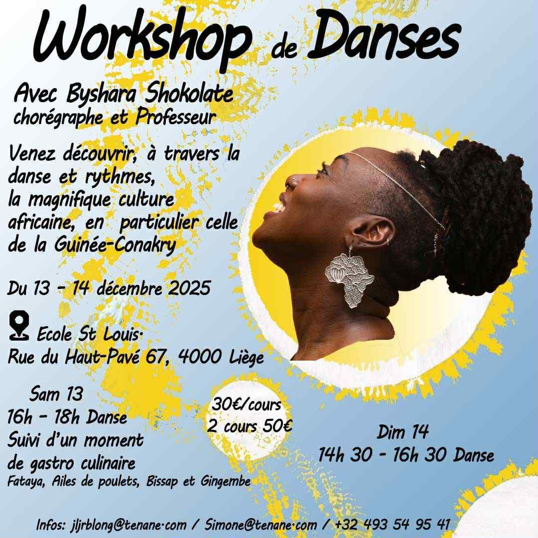 Workshop de Danses avec Byshara Shokolate